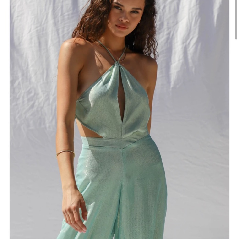 Jens pirate booty Avalon Jumpsuit - Dusty Turquoise / XS